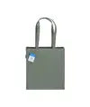 Shopper carbon neutral in cotone riciclato 280 g/m2, manici lunghi e soffietto Handle