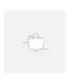 Shopper con soffietto alla base in cotone 120 g/m2, manici corti Handle