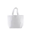 Shopper con soffietto alla base in cotone 120 g/m2, manici corti Handle