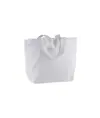 Shopper con soffietto alla base in cotone 120 g/m2, manici corti Handle