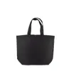 Shopper con soffietto alla base in cotone 120 g/m2, manici corti Handle