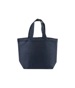 Shopper con soffietto alla base in cotone 120 g/m2, manici corti Handle