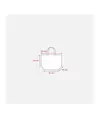 Shopper con soffietto alla base in cotone 120 g/m2, manici corti Handle