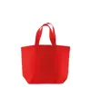 Shopper con soffietto alla base in cotone 120 g/m2, manici corti Handle