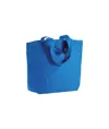 Shopper con soffietto alla base in cotone 120 g/m2, manici corti Handle