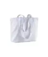 Shopper con soffietto alla base in cotone 120 g/m2, manici lunghie Handle