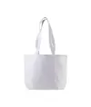 Shopper con soffietto alla base in cotone 120 g/m2, manici lunghie Handle