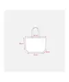 Shopper con soffietto alla base in cotone 120 g/m2, manici lunghie Handle