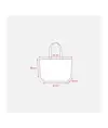 Shopper con soffietto alla base in cotone 120 g/m2, manici lunghi Handle