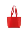 Shopper con soffietto alla base in cotone 120 g/m2, manici lunghi Handle