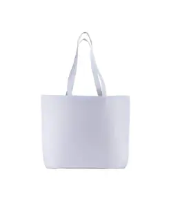 Shopper con soffietto alla base in cotone 135 g/m2, manici lunghi Handle