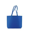 Shopper con soffietto alla base in cotone 135 g/m2, manici lunghi Handle
