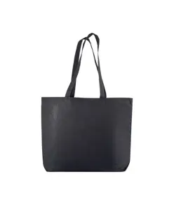 Shopper con soffietto alla base in cotone 135 g/m2, manici lunghi Handle