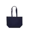 Shopper con soffietto alla base in cotone 280 g-m2, manici lunghi Handle
