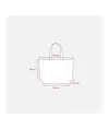 Shopper con soffietto alla base in cotone 280 g-m2, manici lunghi Handle