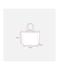 Shopper con soffietto alla base in cotone 280 g-m2, manici lunghi Handle