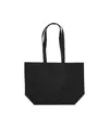 Shopper con soffietto alla base in cotone 280 g-m2, manici lunghi Handle