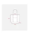 Shopper con soffietto alla base in cotone naturale Handle
