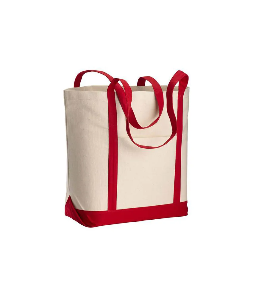 10 pezzi Shopper con soffietto alla base in cotone naturale Handle