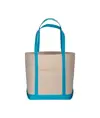 Shopper con soffietto alla base in cotone naturale Handle