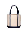 Shopper con soffietto alla base in cotone naturale Handle