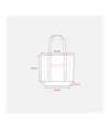 Shopper con soffietto alla base in cotone naturale Handle