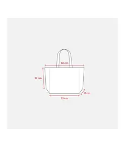 Shopper con soffietto alla base in cotone riciclato 280 g/m2, manici lunghi Handle