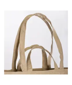 Shopper con soffietto alla base in cotone riciclato 280 g/m2, con doppi manici Handle