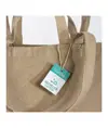 Shopper con soffietto alla base in cotone riciclato 280 g/m2, con doppi manici Handle