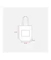 Shopper con soffietto alla base in Juta con manici e tasca esterna (18 x 15 cm) in cotone Handle