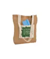 Shopper con soffietto alla base in Juta con manici e tasca esterna (18 x 15 cm) in cotone Handle