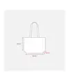 Shopper con soffietto alla base in TNT 70 g/m2 termosaldato, manici lunghi Handle