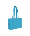Shopper con soffietto alla base in TNT 70 g/m2 termosaldato, manici lunghi Handle