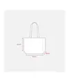 Shopper con soffietto alla base in TNT 70 g/m2 termosaldato, manici lunghi Handle