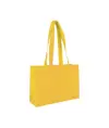 Shopper con soffietto alla base in TNT 70 g/m2 termosaldato, manici lunghi Handle