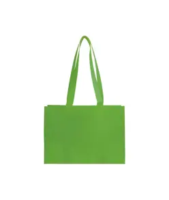 Shopper con soffietto alla base in TNT 70 g/m2 termosaldato, manici lunghi Handle