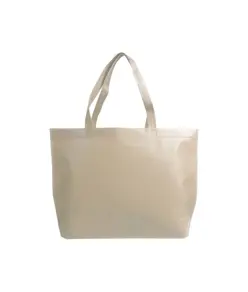 Shopper con soffietto alla base in TNT termosaldato, manici lunghi Handle