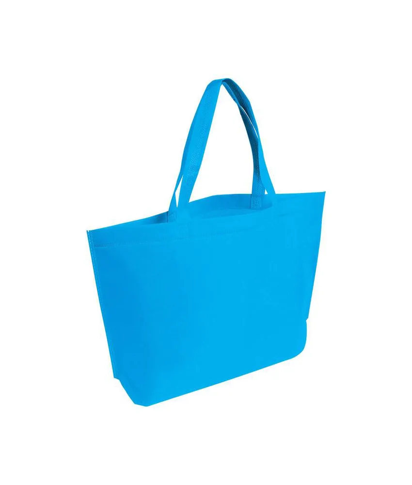 50 pezzi Shopper con soffietto alla base in TNT termosaldato, manici lunghi Handle
