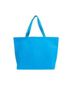 Shopper con soffietto alla base in TNT termosaldato, manici lunghi Handle