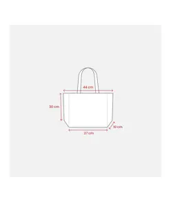 Shopper con soffietto alla base in TNT termosaldato, manici lunghi Handle