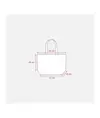 Shopper con soffietto alla base in TNT termosaldato, manici lunghi Handle