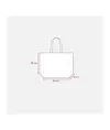 Shopper con soffietto colorato in poliestere 210D resistente al calore Handle