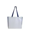 Shopper con soffietto colorato in poliestere 210D resistente al calore Handle