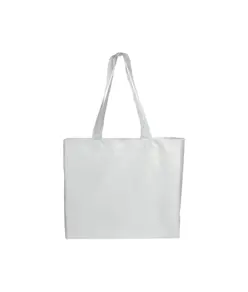 Shopper con soffietto colorato in poliestere 210D resistente al calore Handle