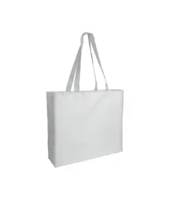 Shopper con soffietto colorato in poliestere 210D resistente al calore Handle