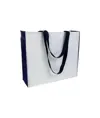 Shopper con soffietto colorato in poliestere 210D resistente al calore Handle