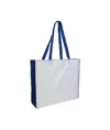 Shopper con soffietto colorato in poliestere 210D resistente al calore Handle