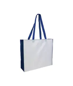 Shopper con soffietto colorato in poliestere 210D resistente al calore Handle