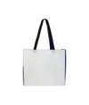 Shopper con soffietto colorato in poliestere 210D resistente al calore Handle