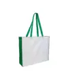 Shopper con soffietto colorato in poliestere 210D resistente al calore Handle